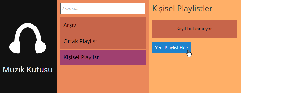 Kişisel Playlist Ekle